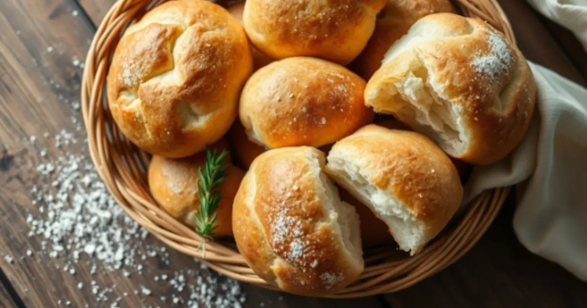 Homemade Sourdough Dinner Rolls Recipe | Easy & Fluffy