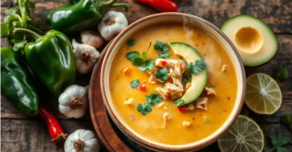 creamy chicken poblano soup i